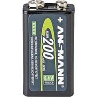 ANSMANN NiMH Akku maxE, 9V-Block, 200 mAh, 1er Blister