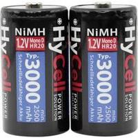 Ansmann 5035312. Type accu/batterij: D, Energie-opslagtechnologie accu/batterij: Nikkel-Metaalhydride (NiMH), Aantal inbegrepen batterijen: 2 stuk(s)