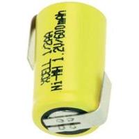 Xcell X1/2AA600-LF Spezial-Akku 1/2 AA Z-Lötfahne NiMH 1.2V 600 mAh