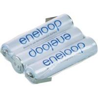 Panasonic eneloop Reihe F1x3 Accupack Aantal cellen: 3 Batterijgrootte: AAA (potlood) Z-soldeerlip NiMH 3.6 V 750 mAh