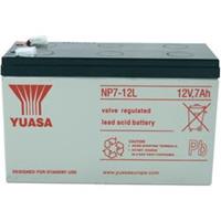 Yuasa NP7-12 L Loodaccu 12 V 7 Ah Loodvlies (AGM) (b x h x d) 151 x 98 x 65 mm Kabelschoen 6.35 mm Onderhoudsvrij, VDS-certificering