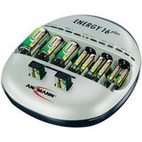 Ansmann Energy 16 plus Batterijlader NiCd, NiMH AAA (potlood), AA (penlite), C (baby), D (mono), 9 V (blok)