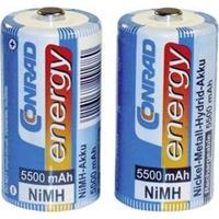 Oplaadbare C batterij (baby) Conrad energy HR14 NiMH 1.2 V 5500 mAh 2 stuk(s)