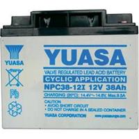 Yuasa NPC38-12 Loodaccu 12 V 38 Ah Loodvlies (AGM) (b x h x d) 197 x 170 x 165 mm M5-schroefaansluiting Onderhoudsvrij, Cyclusbestendig