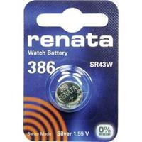 386 Knoopcel Zilveroxide 1.55 V 130 mAh Renata SR43 1 stuk(s)