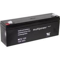 Multipower MP4-12D Bleiakku 12V 4Ah Blei-Vlies (AGM) (B x H x T) 195 x 76 x 47mm Flachstecker