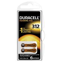 Duracelllllllllllllllllllllllllllllllllllllllllllllllllllllllllllllllll Batterijen Gehoorapparaat DA312 N6 - 1,45 V Zinc Air - PR41 - 6 stuks