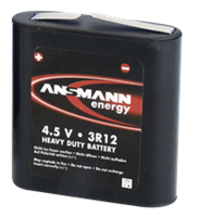ANSMANN Zink-Kohle Flach-Batterie, 3R12, 4.5 Volt