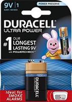 Batterij Duracell Ultra Power 9Volt MX1604
