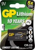 1 GP Lithium 9V Blockbatterie ideal für Rauchmelder etc.
