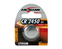 ANSMANN Lithium Knopfzelle , CR2450, , 3,0 Volt, 1er-Blister