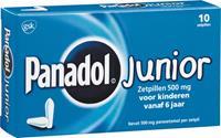 Panadol Junior Zetpillen 500mg 6-12 Jaar