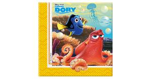 Servietten zweilagig Finding Dory 33 x 33 cm, 20 Stück