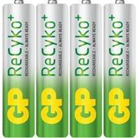 Setje van 4 x AAA GP ReCyko+ batterijen - 800mAh