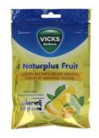 Vicks Naturplus Fruit Citroen Menthol Natuurlijk Suikervrij