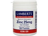 Lamberts Zinkcitraat 25 mg 120 tabletten