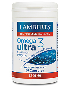 Lamberts OMEGA 3 ULTRA aceite de pescado puro 1300mg 60 cápsulas