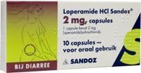 Sandoz Loperamide 2 mg 10 capsules