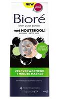 Biore Masker Houtskool 1 Minuut Zelfverwarmend