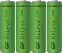 GP Batteries ReCyko+ Oplaadbare AA batterij (penlite) NiMH 2000 mAh 1.2 V 4 stuk(s)