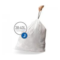 Simplehuman Sure-Fit Müllbeutel Größe J, 38/40 l, 20 Stück