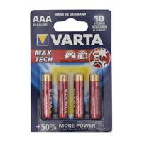 Varta Longlife Max Power LR03 Micro (AAA)-Batterie Alkali-Mangan 1270 mAh 1.5V 4St.