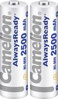 Camelion AlwaysReady Oplaadbare AA batterij (penlite) NiMH 2500 mAh 1.2 V 2 stuk(s)