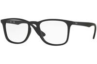 RAY-BAN RX7074 Unisex Bril, zwart mat