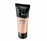 Maybelline Fit Me Matte and Poreless Foundation 250 Sun Beige - Medium tot donkere huid, gele ondertoon