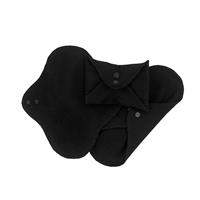 Imsevimse Organic Sanitary Pads Panty Liners Black - Waschbare Slip...