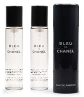 Chanel BLEU eau de parfum refillable travel spray 3 x 20 ml