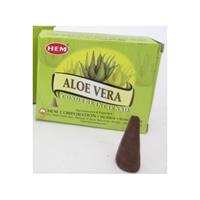 Hem Wierook 10 kegeltjes Aloe vera wierook - Wierookstokjes