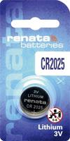 CR2025 Knoopcel Lithium 3 V 165 mAh Renata CR2025 1 stuk(s)