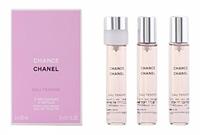 Chanel CHANCE EAU TENDRE eau de toilette purse spray twist & spray refill 3 x 20 ml
