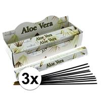 3x 20 Stamford premium wierook stokjes aloe vera - Wierookstokjes