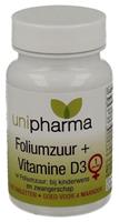 Unipharma Foliumzuur + Vitamine D3 Tabletten 120st