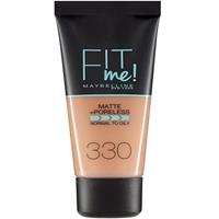 Maybelline Fit Me Matte and Poreless Foundation 330 Toffee - Donkere huid, neutrale ondertoon