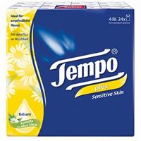 Tempo Plus sensitive skin kamille aloë vera 10x24