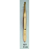 Malteser Pincet 8 cm goud drukst smal 82 1st