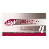 Idyl Pijnstillers paracetamol zetpil 500mg 10 stuks