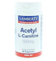 Lamberts Acetyl L-carnitine 500 Mg (60ca)