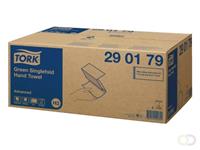 Handdoek Tork H3 290179 2laags 23x25cm groen 15x200st