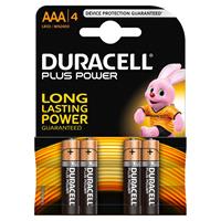 Duracelll Plus Alkaline AAA (4-er Pack)