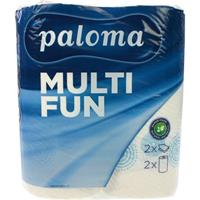 Huismerk Paloma 2-laags Keukenpapier - Multi Fun 2 Rollen