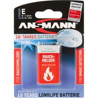 ANSMANN 10-Jahres Lithium Batterie, E-Block (9V)