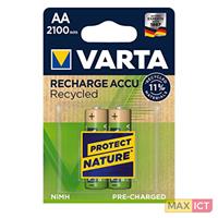 VARTA NiMH Akku , RECHARGE ACCU Recycled, , Mignon AA, 2100mAh