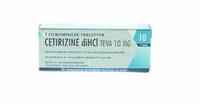 Teva Cetrizine dihcl 10mg 7 tabletten