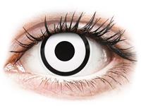 Maxvue Vision ColourVUE Crazy Lens White Zombie - met sterkte (2 lenzen)