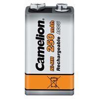 9V-Blockakku, NiMH, 250mAh Camelion 1 Stück