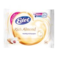 Edet Vochtig Toiletpapier Rich Almond Navul (42st)